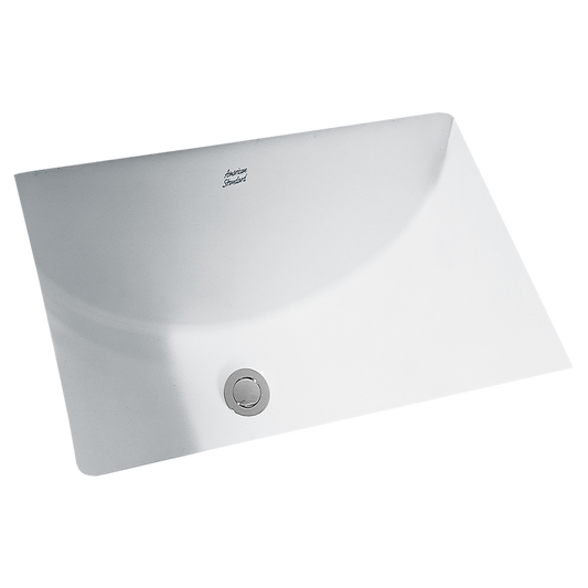 Studio Rectangular Undermounted Bathroom Sink in White