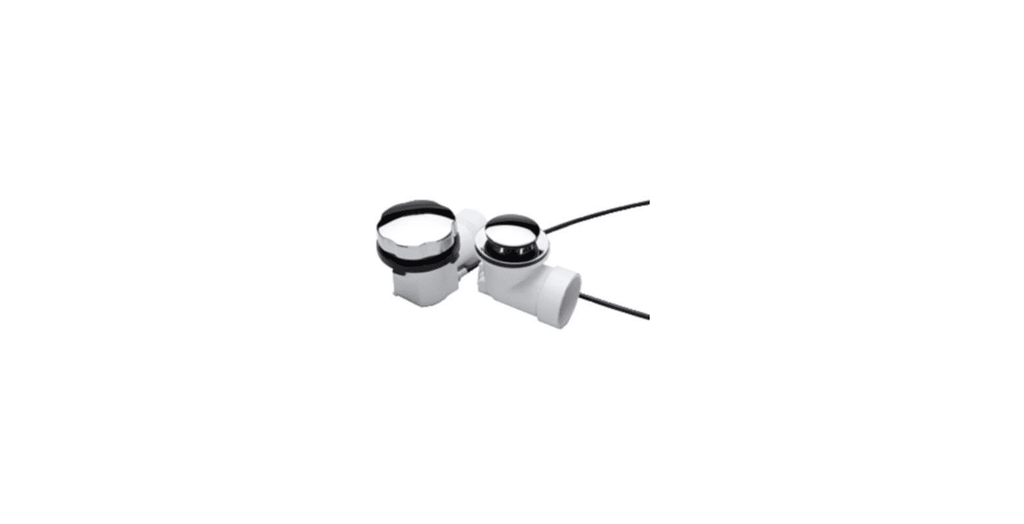 Monogram Brass MB138883 Chrome Decorative PVC Bathtub Cable Drain Assembly (For Tubs 17" - 22" Tall)