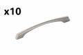 10 x Hickory Hardware P3371 Greenwich 5-1/16 Inch (128mm) Center to Center Sleek Modern Cabinet Handle / Drawer Pull Stainless Steel