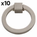 10 x Hickory Hardware P3190 Camarilla 2-1/16 Inch Wide Drop Cabinet Ring Pull / Drawer Ring Pull Satin Nickel Cabinet Hardware Pulls Ring