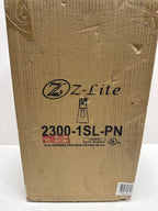 Z-Lite 2300-1SL Wentworth 16" Tall Wall Sconce Polished Nickel Indoor Lighting Wall Sconces
