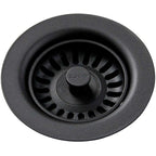 Elkay Polymer Drain Fitting for 3-1/2 in. Sink Drain Opening in Black - *Plumbing