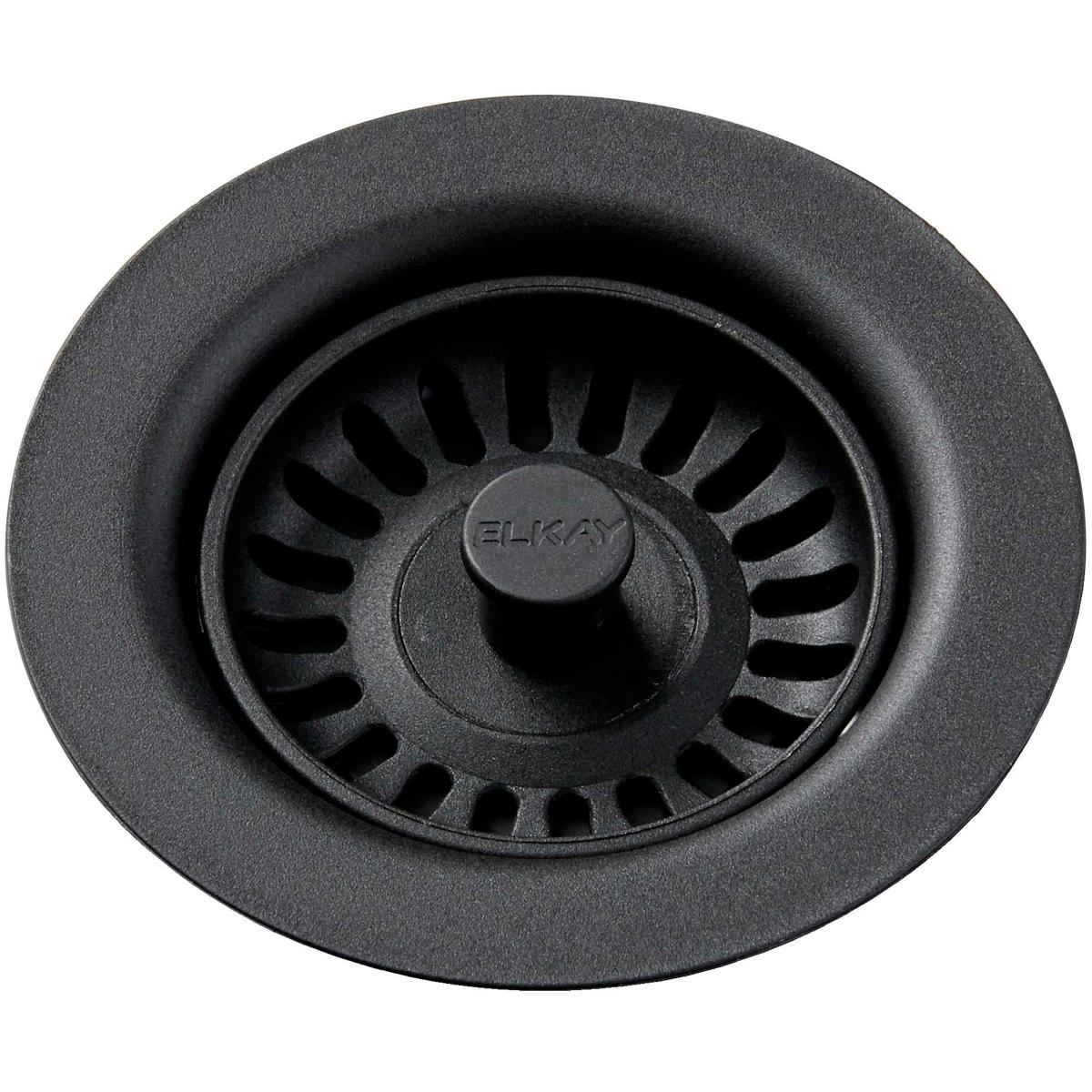 Elkay Polymer Drain Fitting for 3-1/2 in. Sink Drain Opening in Black