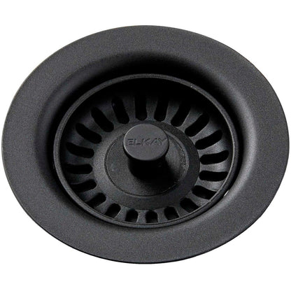 Elkay Polymer Drain Fitting for 3-1/2 in. Sink Drain Opening in Black