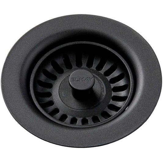 Elkay Polymer Drain Fitting for 3-1/2 in. Sink Drain Opening in Black