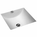 Studio Carre Square Undercounter Bathroom Sink with Less Faucet Deck in White - *Plumbing