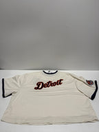 MLB Detroit Tigers Women's Champion Antique White Mesh Jersey - XL