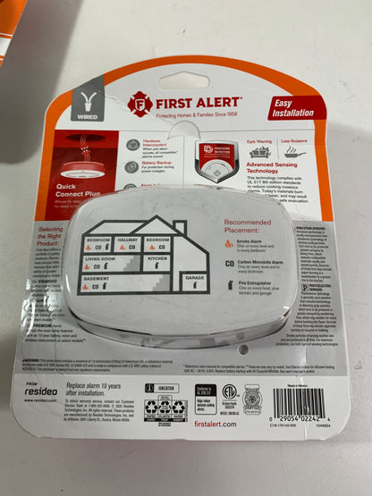 4 x First Alert Hard-Wired w/Battery Back-up Ionization Smoke Detector