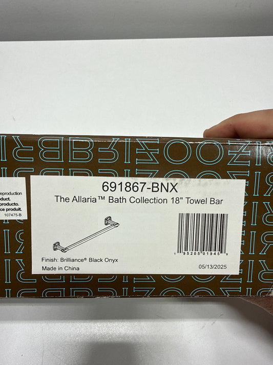 Brizo 691867 Allaria 18" Towel Bar Brilliance Black Onyx