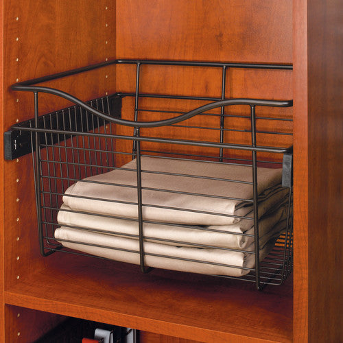 Rev a Shelf 18 in. H X 30 in. W Bronze Steel 1-Drawer Wide Mesh Wire Basket - *Tools Hardware & Misc