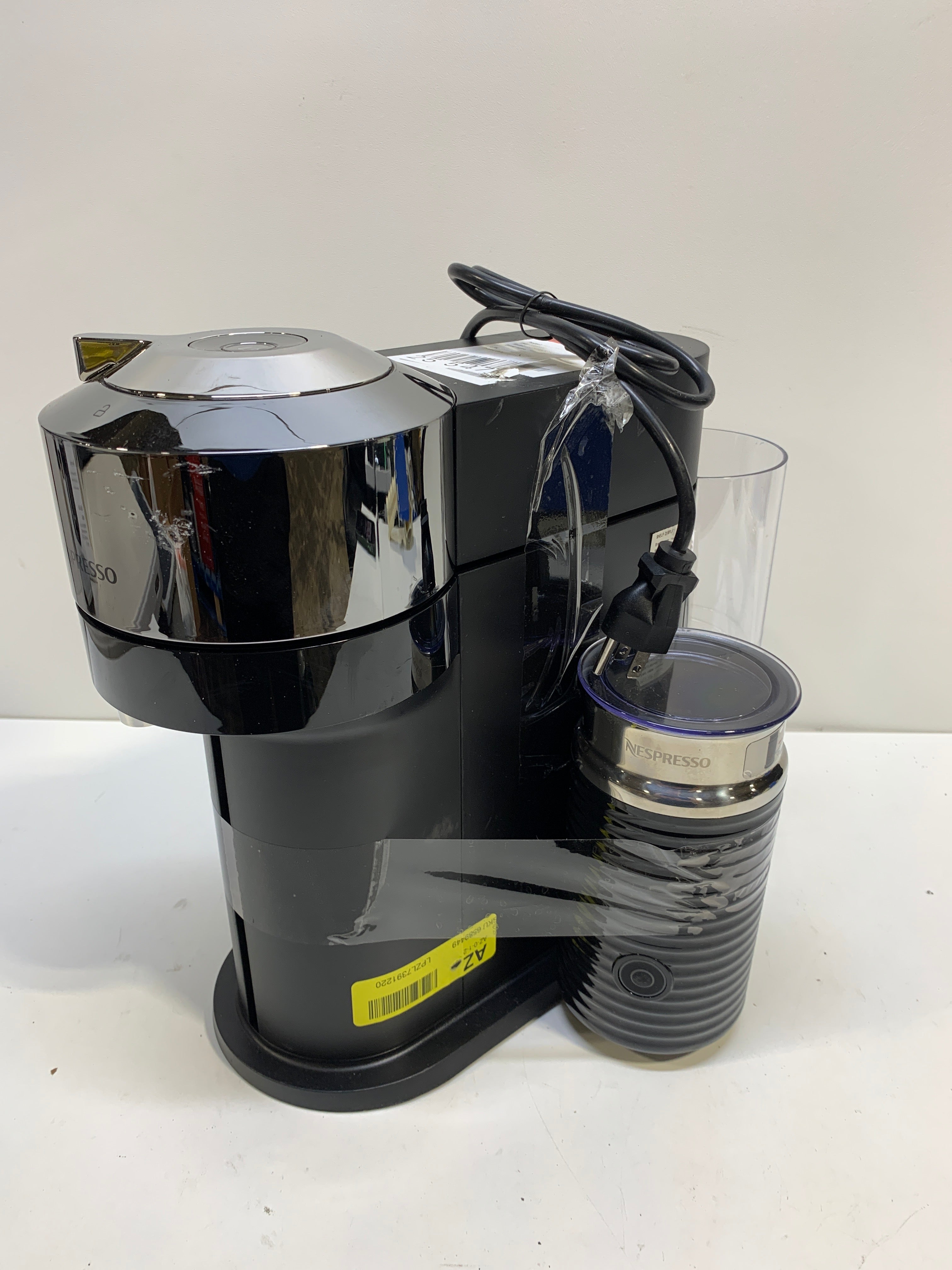 See Desc Nespresso Vertuo Next Deluxe Coffee and Espresso Machine by Breville Dark Chrome with Aeroccino Milk Frother
