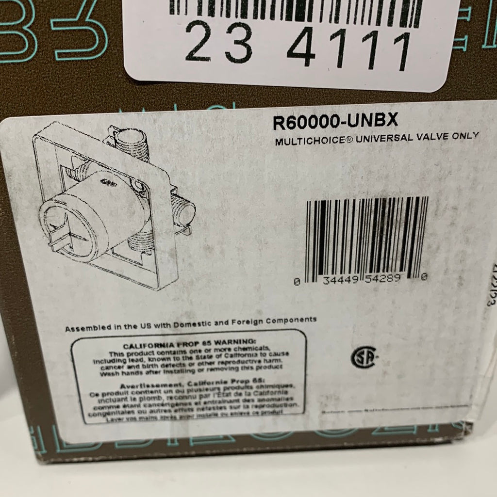 Brizo MultiChoice Universal Tub and Shower Rough In Valve Body - *Plumbing