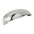 2 x Ashby 3 in. or 4 in. (76mm or 102mm) Traditional Polished Nickel Cabinet Cup Pull
