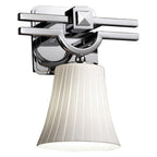 Justice Design Group FSN-8501-20-RBON Fusion 9 Argyle 1 Light Wall Sconce Polished Chrome - *Lighting & Electrical