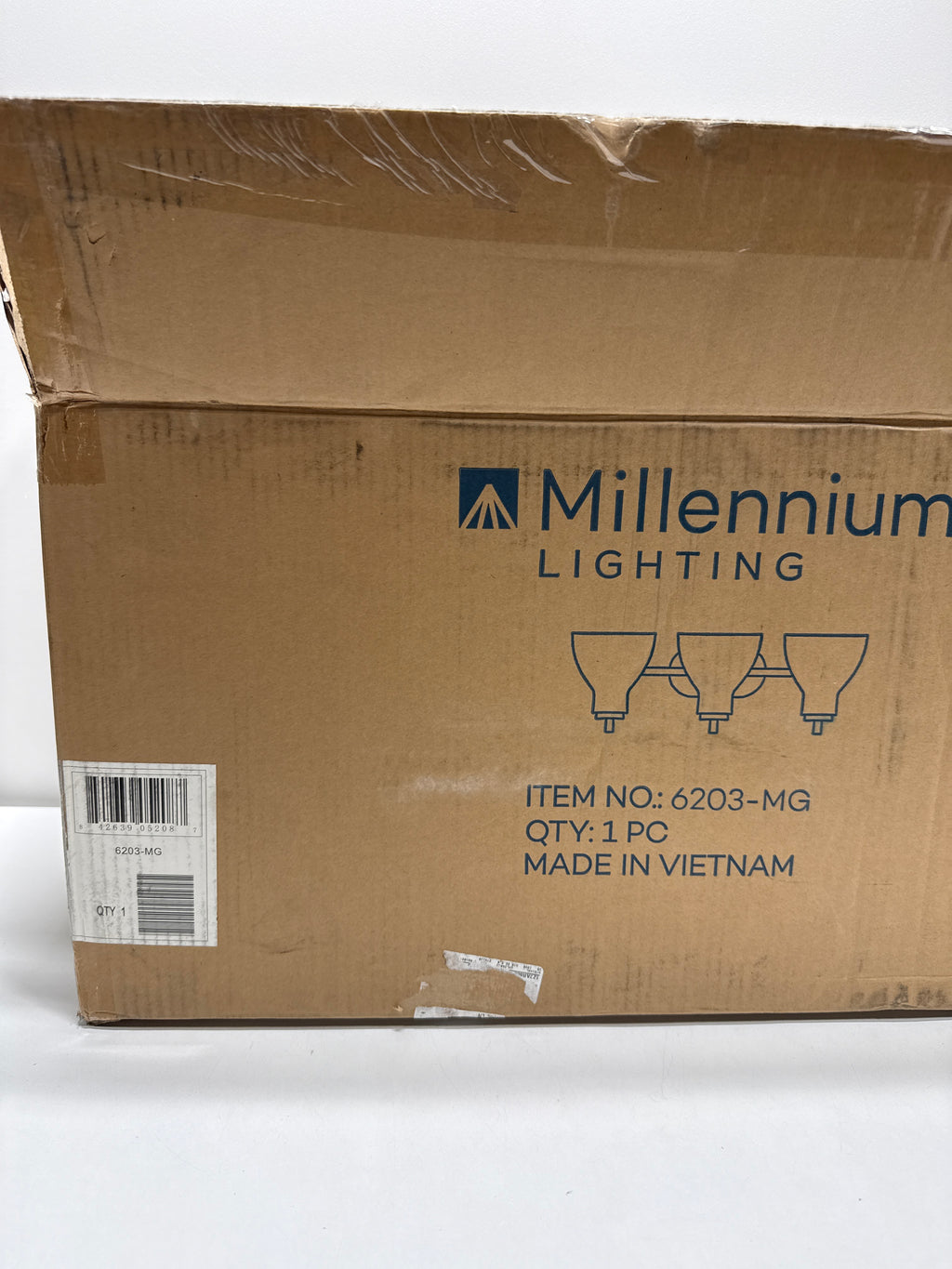 Millennium Lighting 6203 Knightsdale 3 Light 25" Wide Vanity Light Modern Gold Indoor Lighting Bathroom Fixtures Vanity Light