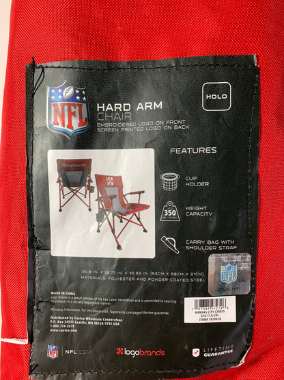 NFL Hard Arm Folding Tailgate Chair Kansas City Chiefs