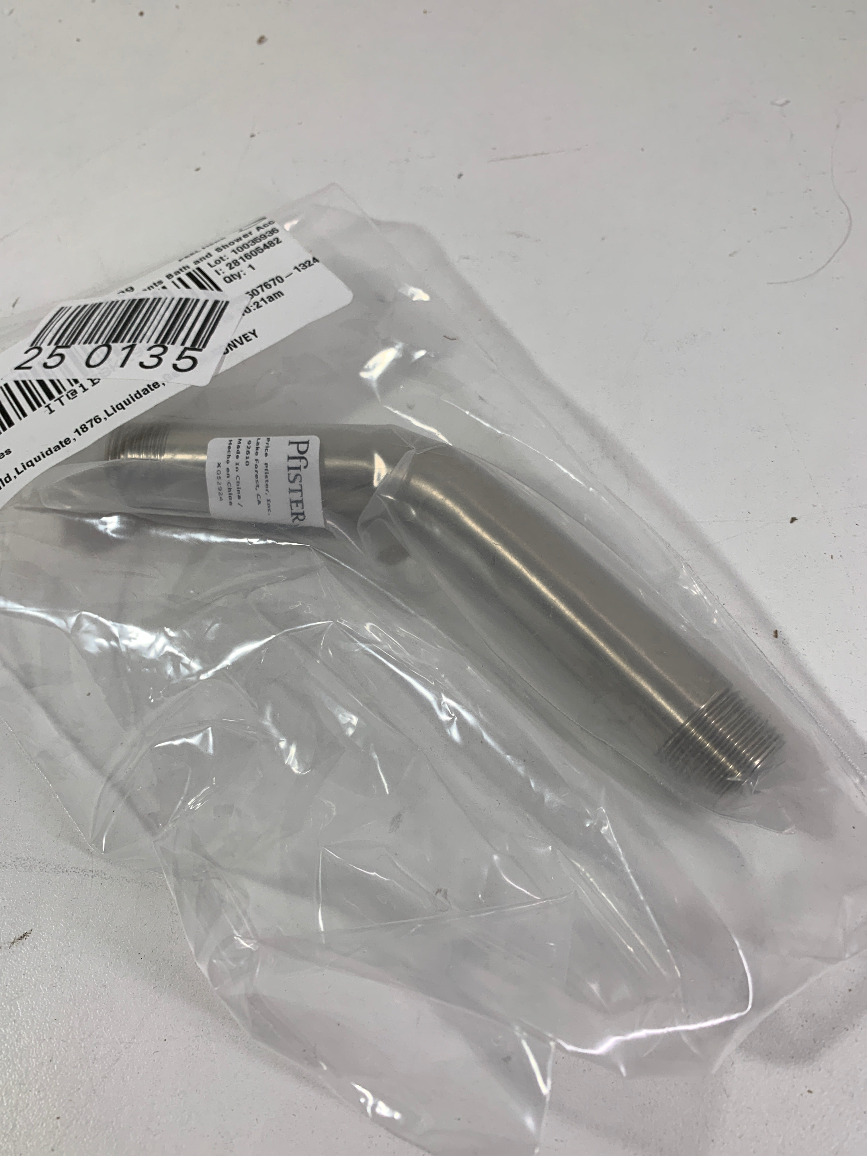 Pfister 973-030 Kenzo and Treviso Series Shower Arm Brushed Nickel - *Plumbing