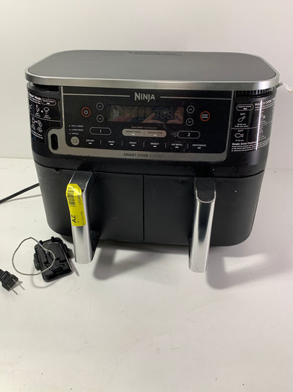 Used Ninja DZ550 Foodi 10 Quart 6-in-1 DualZone Smart XL Air Fryer