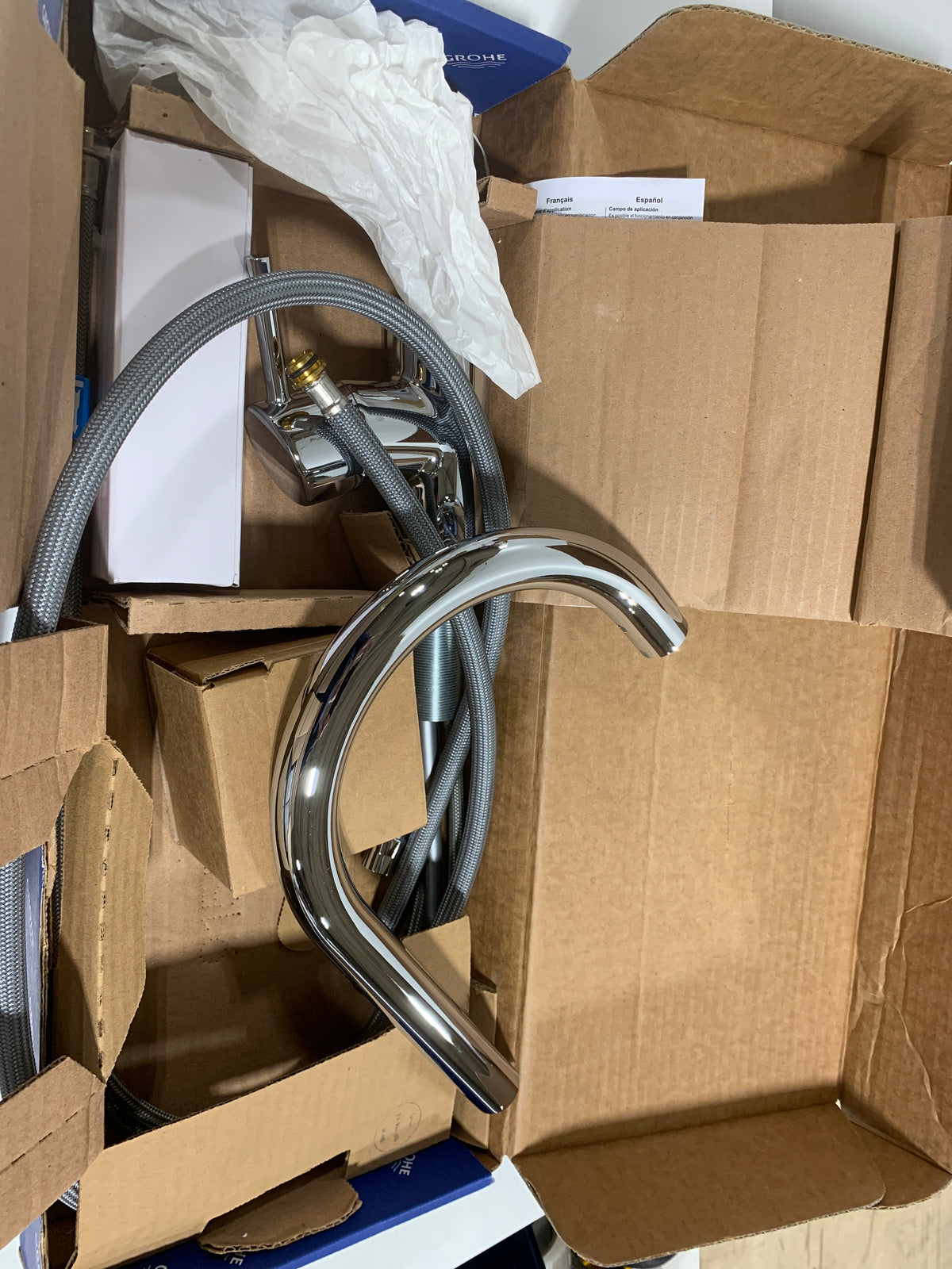 Grohe 32665003 Concetto Dual Spray Pull-Down Kitchen Faucet Starlight Chrome