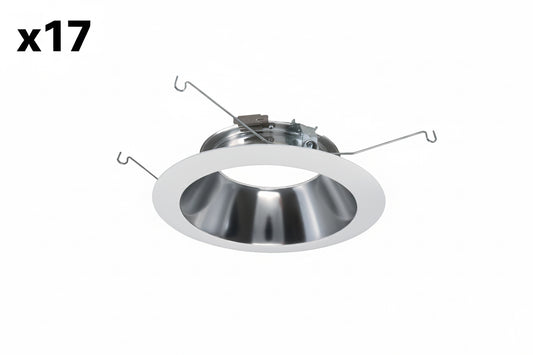 17 x Halo 692 6" Reflector Trim Ring Only - Clear