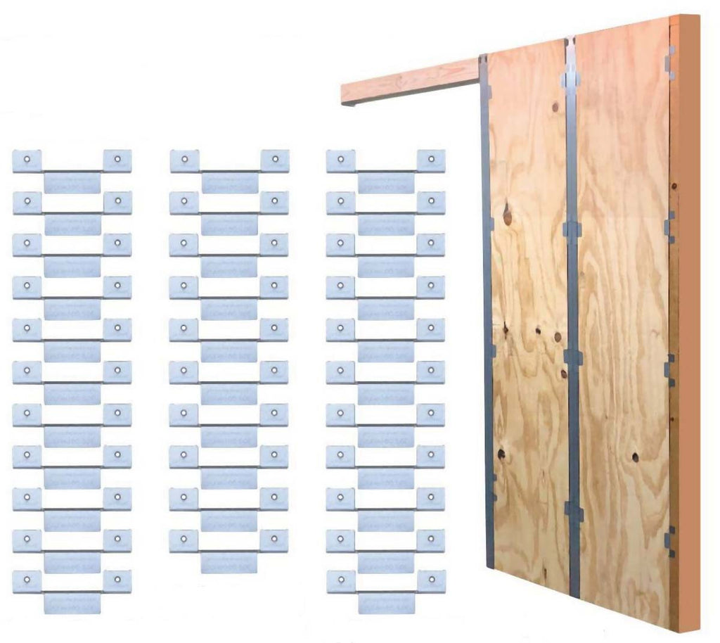 Johnson Hardware JH1515-PLY Frame Reinforcement Clip Set for 5/8" Plywood Pocket Doors