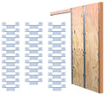 Johnson Hardware JH1515-PLY Frame Reinforcement Clip Set for 5/8" Plywood Pocket Doors