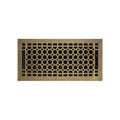 Signature Hardware 929149-6-14 Honeycomb Brass Floor Register - 6" X 14" (6-5/8" X 15-1/8" Overall) Antique Brass