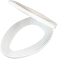 Gerber G0099213 Elongated Closed-Front Toilet Seat with Soft Close and Quick Release White Toilets - *Plumbing