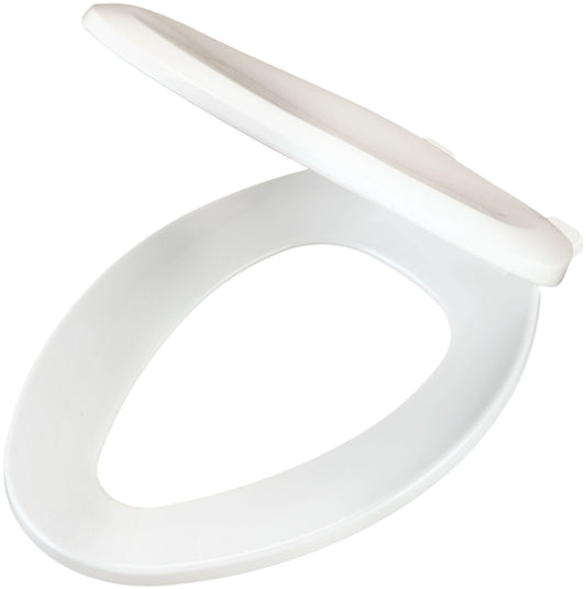Gerber G0099213 Elongated Closed-Front Toilet Seat with Soft Close and Quick Release White Toilets
