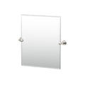 Gatco Reveal 24 Frameless Rectangle Mirror Satin Nickel