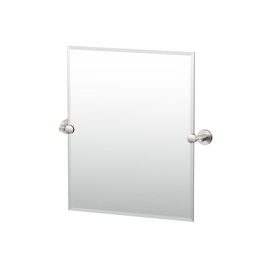 Gatco Reveal 24 Frameless Rectangle Mirror Satin Nickel