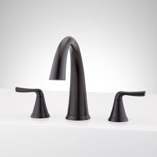 Signature Hardware 948683-LV Provincetown Deck Mounted Roman Tub Filler Faucet Matte Black