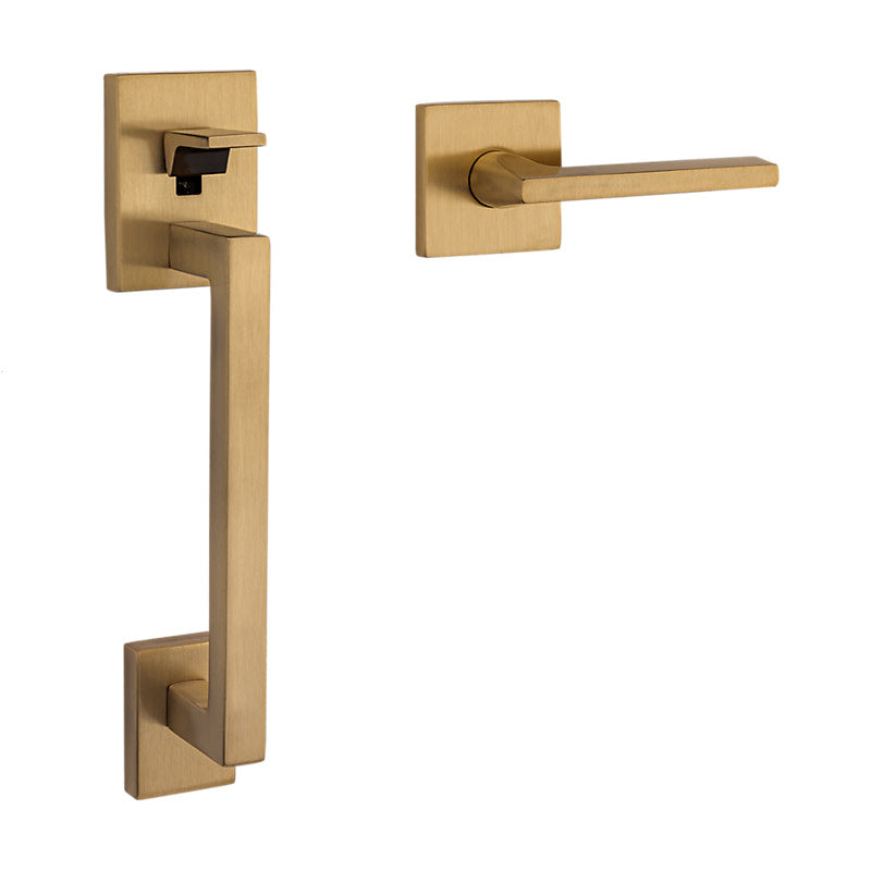 Baldwin 85390.Aclh Minneapolis Left Handed Sectional Handleset - Brown
