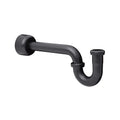Signature Hardware 926610 1-1/4" P-Trap with High Box Flange Matte Black