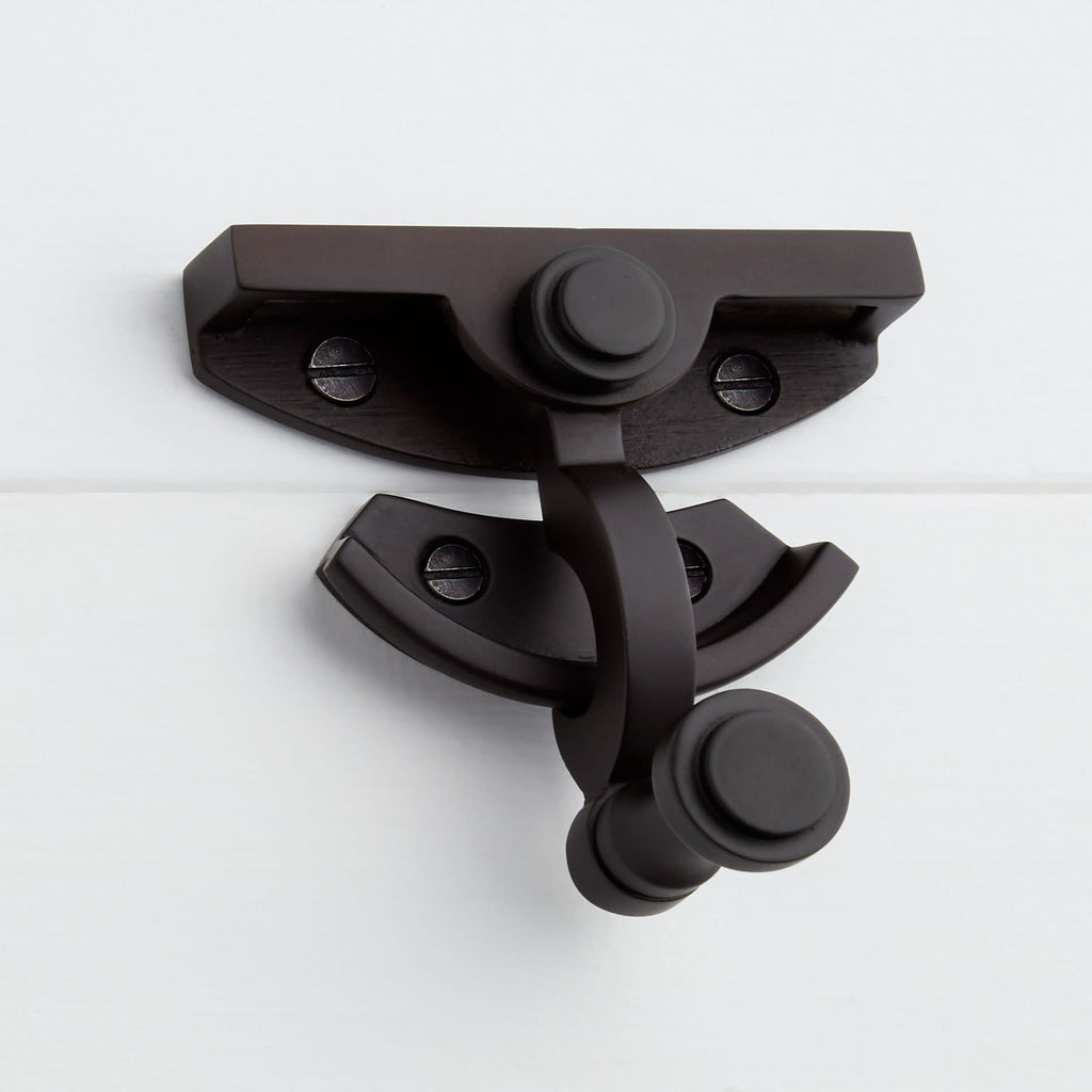 Signature Hardware 953046 Solid Brass Sash Lock Matte Black Window Hardware Window Lock Sash Lock