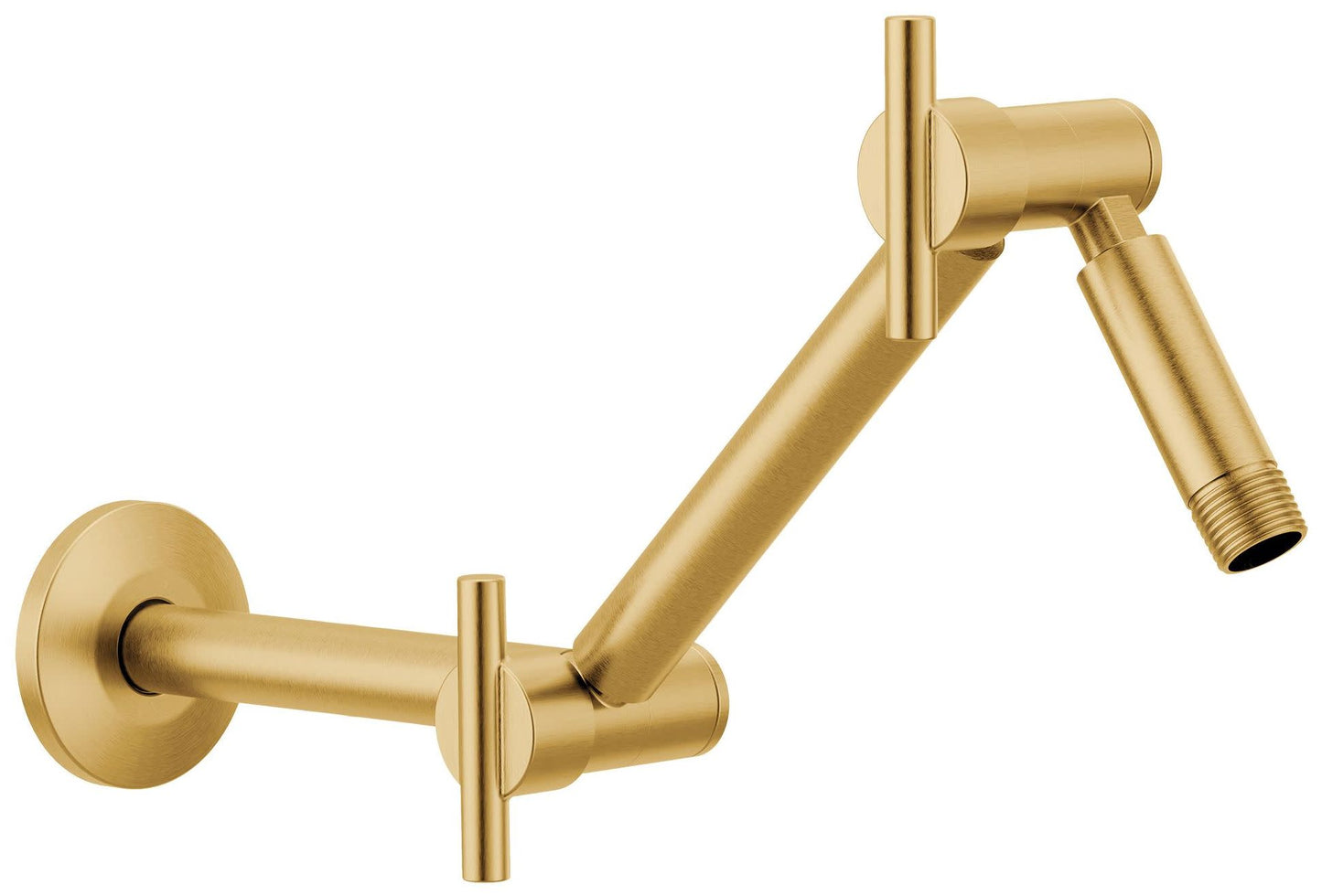 Moen 16 in. Pivoting Adjustable Shower Arm, S116BG, Brushed Gold