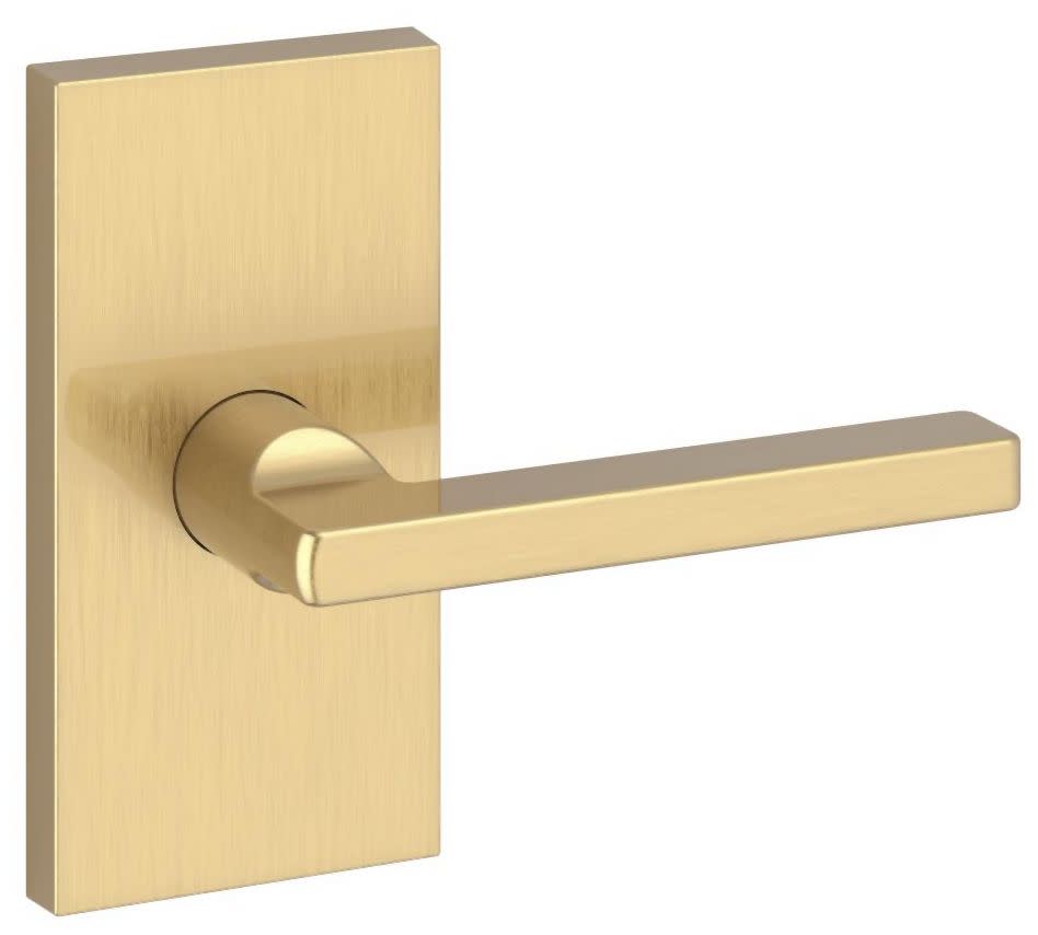 Baldwin Ps.Squ.Cfr Square Passage Door Lever Set - Brass PSSQUCFR044