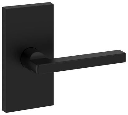 Baldwin HD.SQU.CFR Square Non-Turning One-Sided Dummy Door Lever with 5 Inch Rectangle Rose