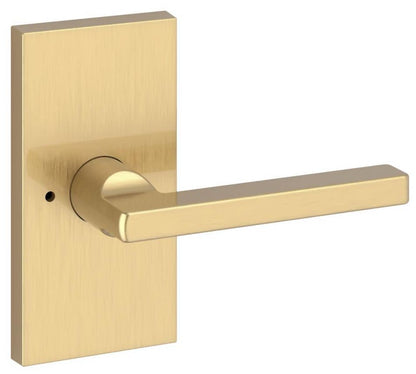 Baldwin Square Privacy Door Lever Set with 5 Inch Rectangle Rose from the Reserve Collection - *Tools Hardware & Misc