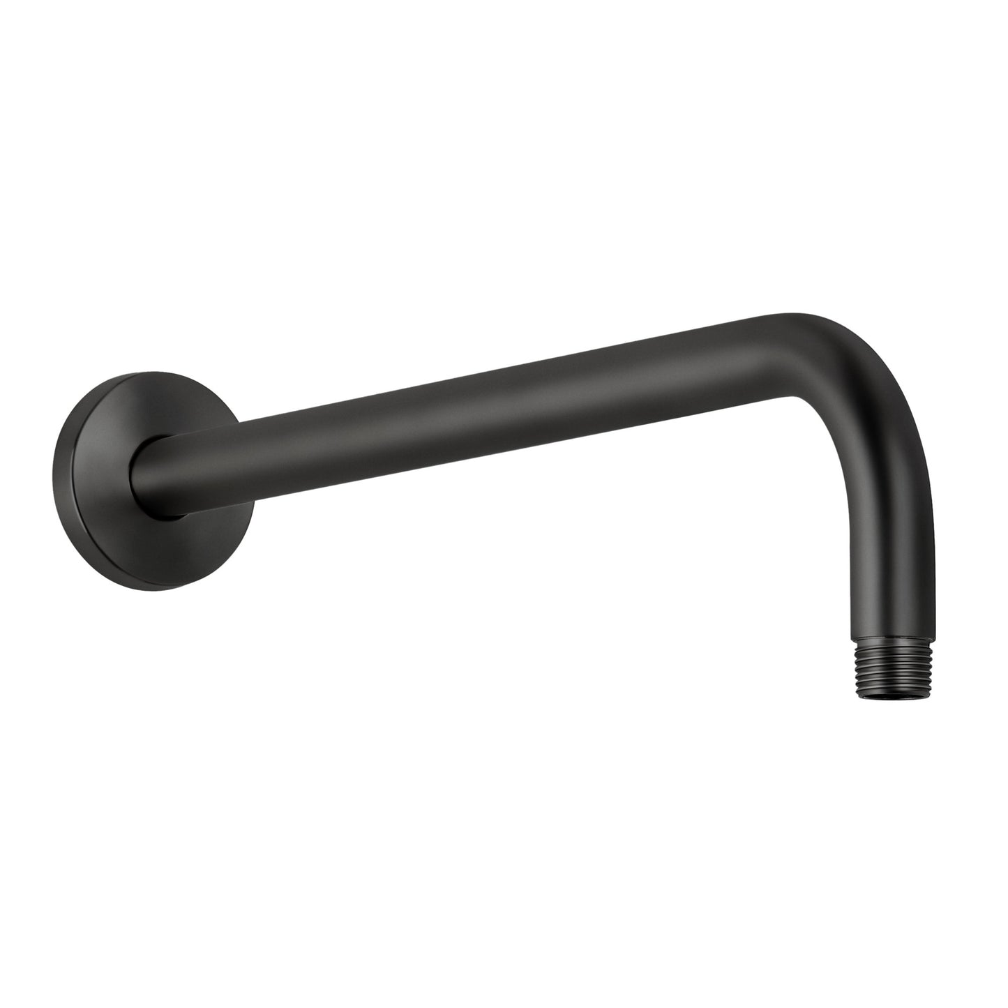 Miseno MSA216 16-5/16" Wall Mounted Shower Arm and Flange Flat Black
