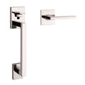 Baldwin 85390.ACRH Minneapolis Right Handed Sectional Handleset with 5162 Lever - Minus Deadbolt Lifetime Polished Nickel