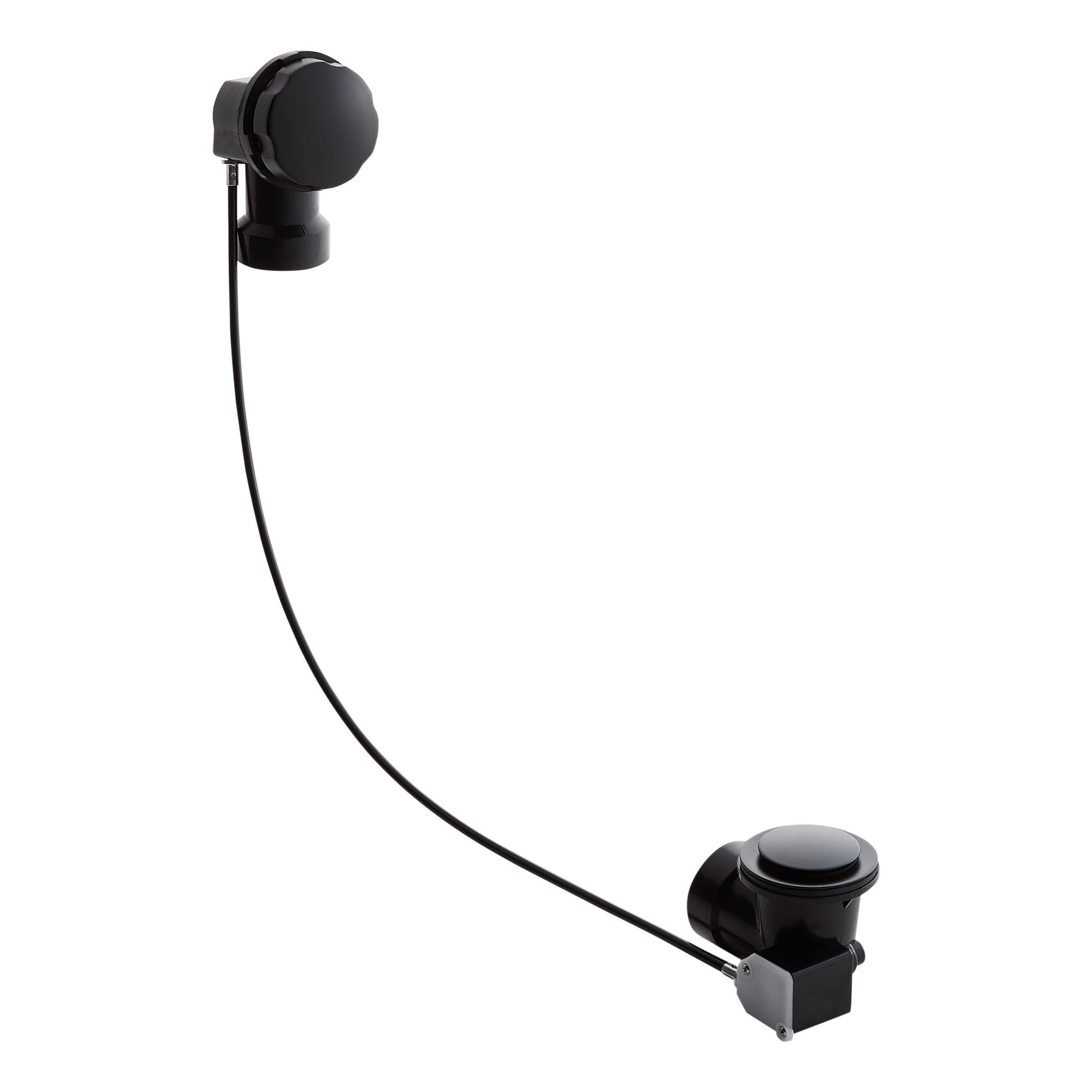 Signature Hardware 948044 ABS Cable Drain and Overflow for 17’’ - 22’’ Deep Alcove Tubs Matte Black - *Plumbing