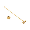Signature Hardware 948024 Toilet Supply Kit with 5/8’’ OD X 3/8’’ OD Angle Stop Brushed Gold - *Plumbing