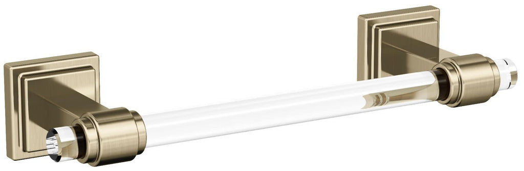 Glacio 8 in (203 Mm) Towel Bar in Clear/Golden Champagne