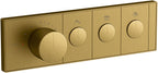 KOHLER Anthem Three-outlet Recessed Mechanical Thermostatic Valve Control 26347-9-2MB