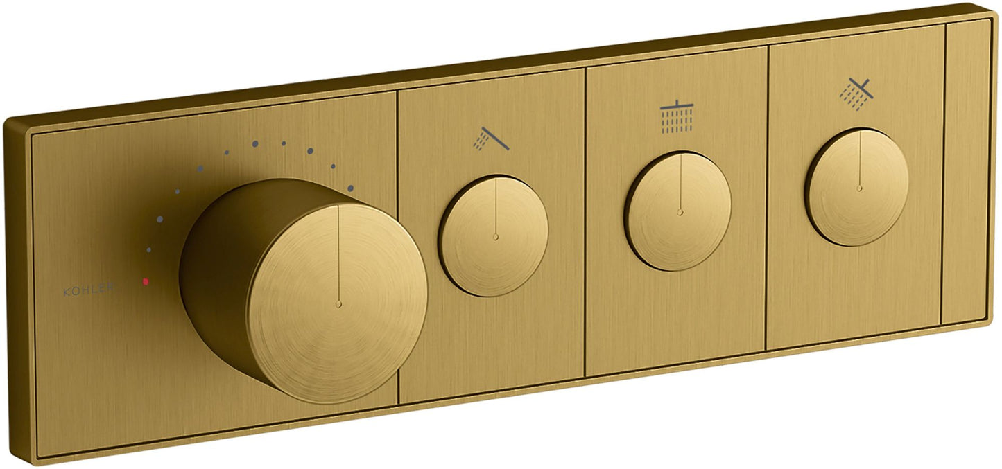 KOHLER Anthem Three-outlet Recessed Mechanical Thermostatic Valve Control 26347-9-2MB