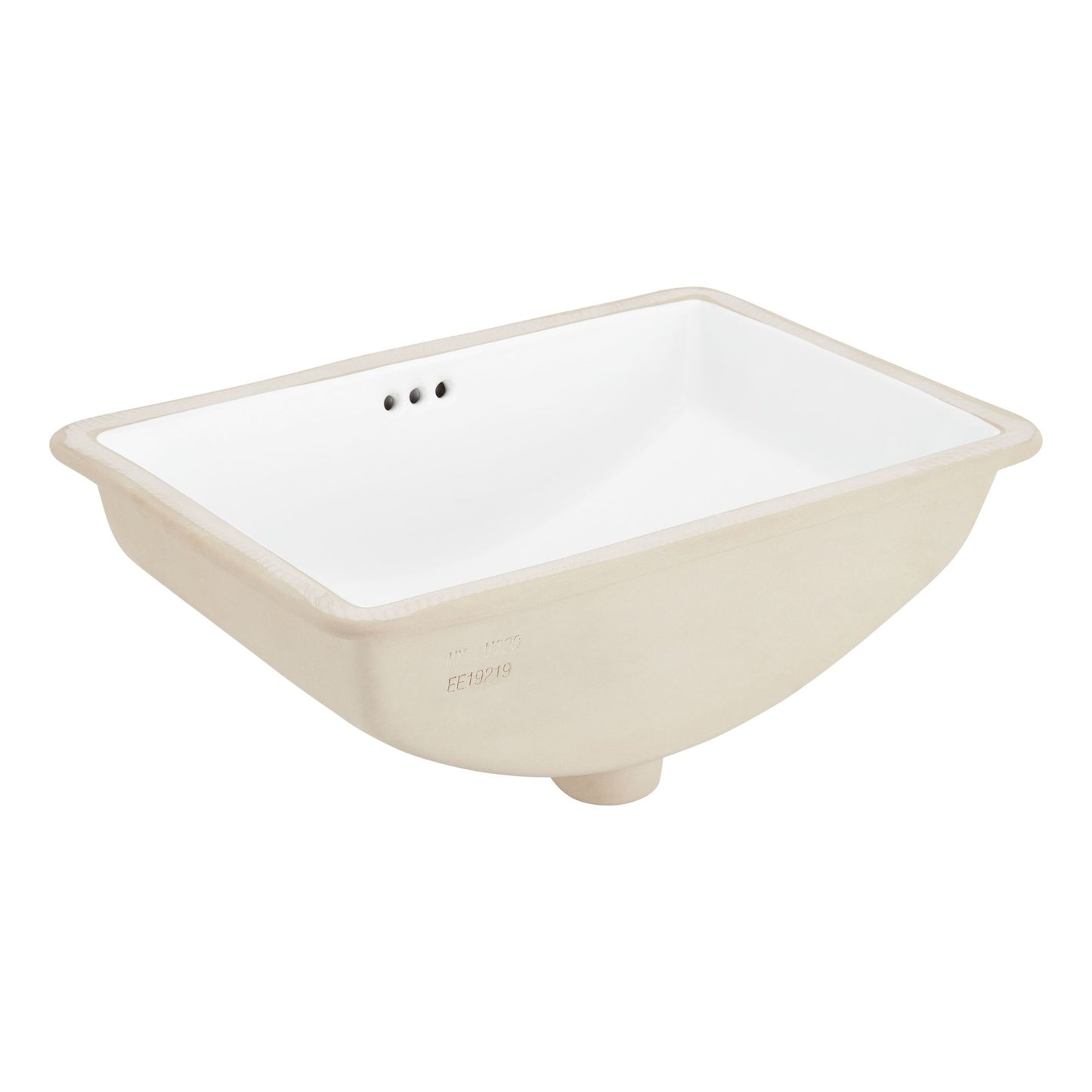 Signature Hardware 479629 Myers 21 Vitreous China Undermount Bathroom Sink