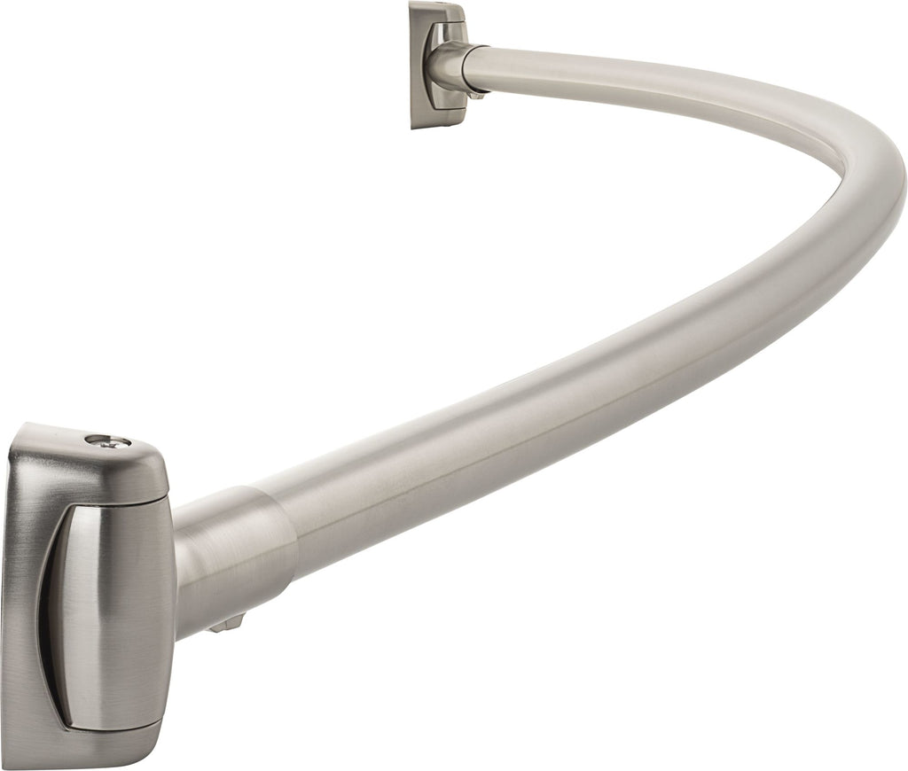 PROFLO PFCSR5 5' Stainless Steel Curved Shower Rod - Brushed Nickel