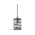 Canarm IPL411B01 Ryland Single Light 8" Wide Abstract Mini Pendant Black