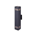 Canarm Tay 2-Light Outdoor Wall Sconce, 20-Inch H Black Up/Down Light, Easy Install Durable Wet-Rated Outdoor Lighting for Porch, Entryway, Patio or Garage